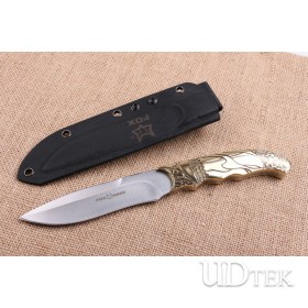 FOX Leader fixed blade hunting knives with copper handle UD404606